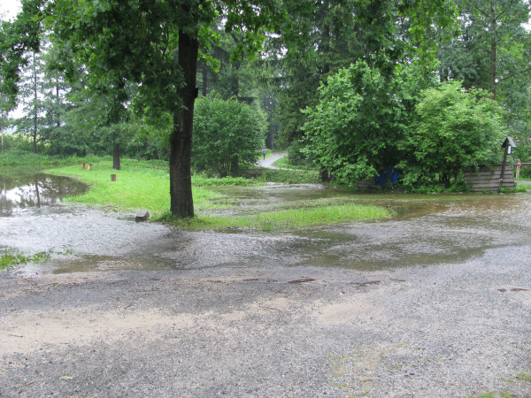 Water all over